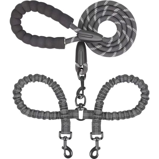 Laisse Double – Promenez 2 Chiens Sans Effort